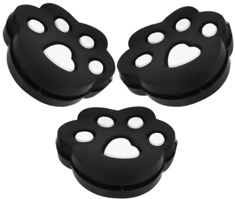 DOITOOL Lot de 3 Amortisseurs de Raquette de Tennis Miniatures en Silicone Forme Patte, des Vibrations, Léger et Facile à Transporter, Accessoires Essentiels pour Joueurs de Tennis