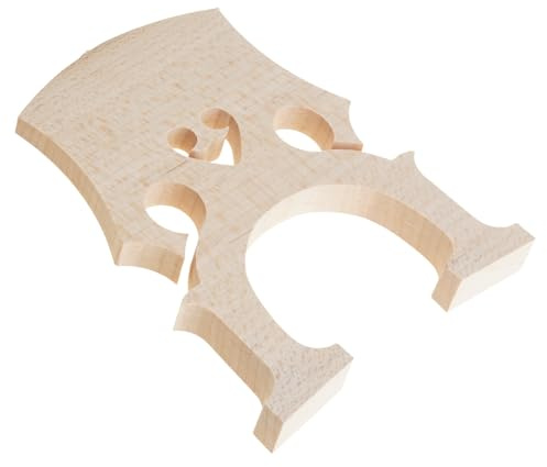 Ready Cello Soundboard Puente de madera natural con recortes de precisión diseñados para vibratos, fácil instalación, puente de violonchelo para todos los niveles