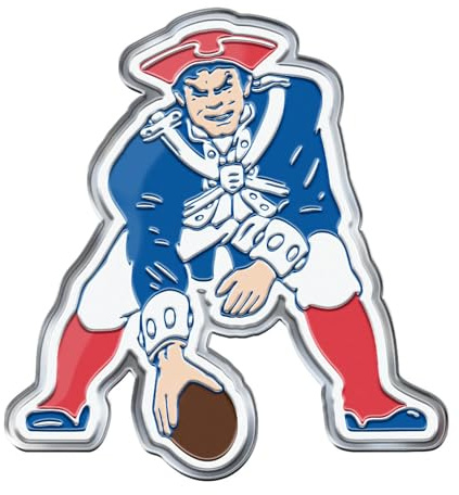 FANMATS NFL New England Patriots Embossed Color Metal Emblem