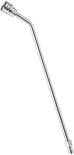 M MINGLE Pressure Washer Wand Extension, 30 Degree Curved Angled, Undercarriage and Gutter Cleaner Attachment, 1/4 Inch Quick Connect, 14 Inch