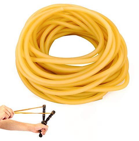 Ledoo 10M Schleuder Zwille Gummi Naturlatex Schleudergummiband Elastischer Schleuder Gummi Slingshots Gummiband Gummischlauch für Schleuder
