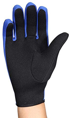 DAUERHAFT Guantes de Surf Guantes de Neopreno Resistentes al Desgaste Cierre Ajustable de Gancho y Bucle guantes de buceo para Buceo ,natación de Invierno(Dark Dalış Eldivenleri