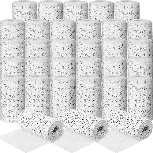 Treela Plaster Cloth Rolls Gauze Bandages Rolls Strips for Belly Casts, Scenery Molds, Mask Making, Art Projects, Body Casts, Craft Supplies(4 Inch x 118 Yard)
