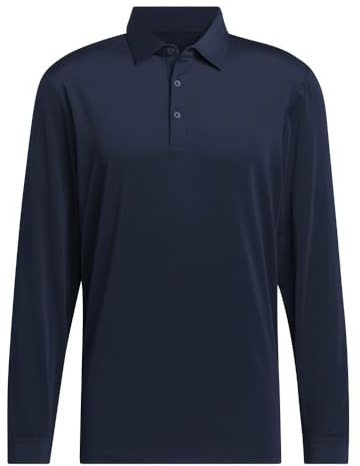 adidas Men's Standard Long Sleeve Polo Shirt, Collegiate Navy, X-Large