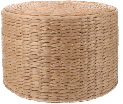Happyyami Petit Tabouret Tissé pour Enfants Tabouret À Langer Multifonctionnel en Rotin Naturel LéGer Et Portable pour Jardin Et Chambre d'enfant