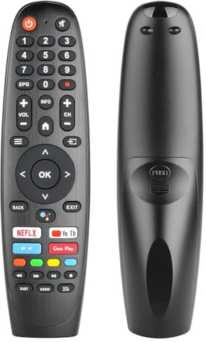 Fjärrkontroll kompatibel med Smart Tech TV 24HA20T3 32HA10T3 32HA10V3 32HA20V3 32HV10V1 43UA10V3 Ersättning Controller med NETFLIX YouTube PrimeVideo GooglePlay Knappar
