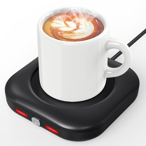 HOMEASY Kaffeewärmer 24W Tassenwärmer mit 4H Abschaltung für Tassen Schwarz