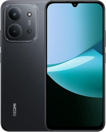 XIAOMI Redmi 15C Smartphone 2025, 4Go RAM 128 Go ROM, Triple caméra arrière de 50MP avec IA, Écran 6,9 Pouces Batterie 6000 mAh, Affichage de Soins oculaires 120 Hz, Pas de Chargeur. (Black, 4+128G)