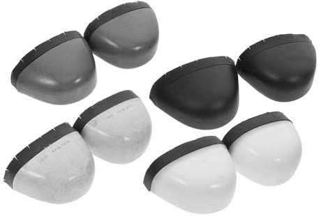 DIYEAH 4 Pair Unisex Safety Caps Inserts for Work Shoes Impact Resistant Steel with Anti-Penetration Barrier and Breathable Design for Industrial and Construction Footwear