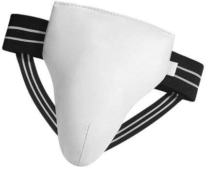 YiNLuax Protector de ingle de piel sintética para niños, atletas masculinos que participan en actividades de boxeo y artes marciales, protector de ingle de taekwondo 0. Protector de ingle de taekwondo