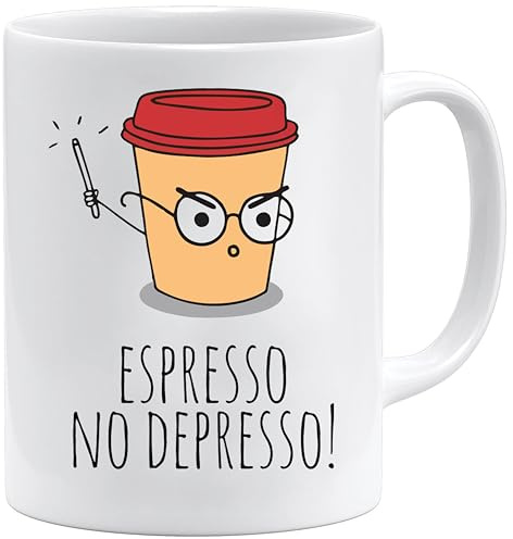 Acen Merchandise Tazza divertente con gioco di parole sul caffè | Idea regalo simpatica per colleghi amici o familiari | Mug originale per casa e ufficio