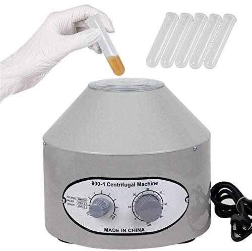 Ejoyous Centrifugeuse de Laboratoire Petit centrifugeuse électrique de Table, centrifugeuse médicale Centrifugeuse de Paillasse avec Vitesses réglables et minuteur 4000 TR/Min 6 x 20 ML EU 220 V