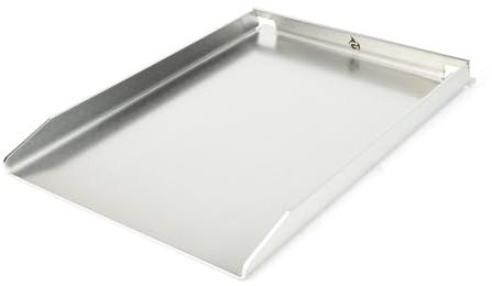 Edelstahl Grillplatte | Plancha 45x30cm - passend für Napoleon Rogue (mit Heckbrenner) | 4mm Massiv