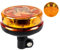 Yinaolan LED Amber Warning Beacon Light, 16LEDs 12/24V Orange Blinking Lamp 4 Flash & 2 Rotating Patterns for Agricultural Machines, Commercial Vehicle, School Bus, Tractor Excavators Truck