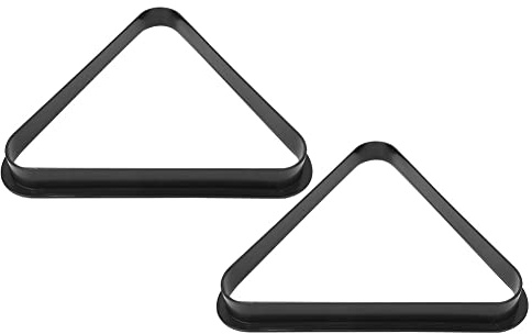 equlup 8 Ball Triangle Rack, 2PCS Plastic Professional Billiards Triangular Frame Snooker Balls Rack Sports Supplies Accessories for Pool Ball