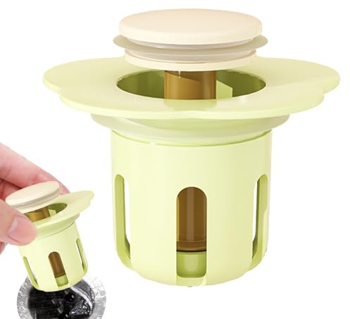 Colador de drenaje de fregadero, tapón de drenaje de silicona emergente, resistente al olor, tapón de eliminación de basura antiobstrucción para atrapar el cabello, protección del suelo de la ducha
