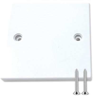 Placa ciega, placa ciega de enchufe, placas de doble enchufe, cubierta de placas individuales para enchufes eléctricos, caja trasera, acabado blanco, para protección de caja de alambre