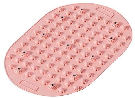 predolo Tappetino per agopressione con punti di pressione del piede, antiscivolo, facile da pulire, per jogging, fitness, palestra, uso domestico, Rosa