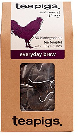 teapigs Whole Leaf English Breakfast Tea Bags - Bold, Malty Flavour - Eco-Friendly Biodegradable Tea Temples - Perfect for Morning Brews - Pure Natural Ingredients, No Additives - 50 Teabags (1 Pack)