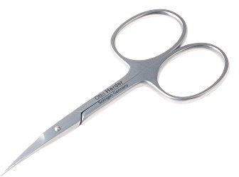 Otto Herder Manicure Nagelhautschere aus Solingen, 9 cm, extra scharfe Hautschere aus rostfreiem Edelstahl zum Entfernen von Nagelhaut und Hautresten