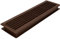 KOTARBAU® Rejilla de ventilación 13,5 x 48,8 cm Rejilla de extracción de aire Marrón Ventilación de Puerta Baño Rejilla de láminas de plástico Rectangular Resistente