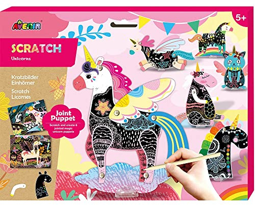 AVENIR- Marionetta snodata con Unicorno, Colori Misti, CH191683