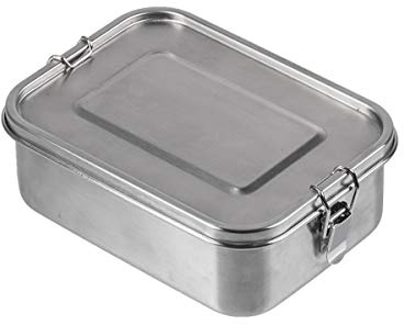Mil-Tec 14674400-Luchbox Luchbox Stainless Steel 18CM