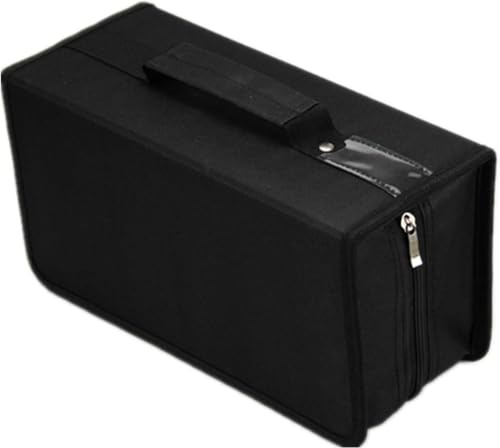 Penlonda CD/DVD Case Holder Organizer Wallet Sleeves Booklet Binder,Storage 168 Capacity Disc(Black)
