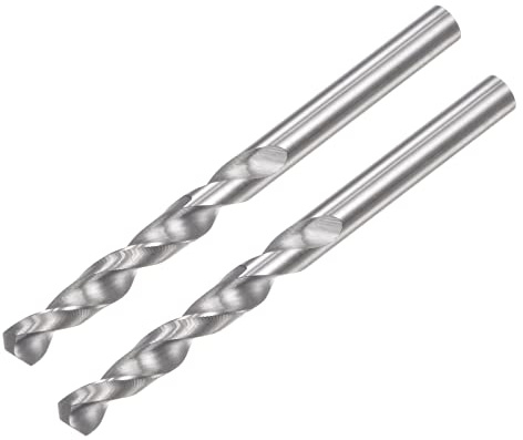 sourcing map 2 Stück VHM Bohrer Spiralbohrer Hochleistungsbohrer Ultrahart 3 mm C2/K20