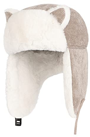 Fliegermütze Kinder Skimütze Winter Winterhut Warm Russlandmütze Dick Wintermütze Ohrenklappen Strickmütze Mädchen Kunstfellmütze Jungen Trapper Hat Plüsch wintermütze