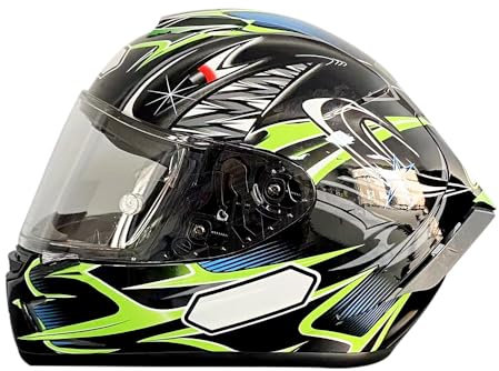 Shkalacar Full Face Mtb Helmet Motorcycle Helmet Motorcycle Full Face Helmet Motorbike Helmet Breathable Easy on and off