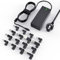 90W Universeller Laptop Netzteil Ladekabel Kompatibel mit Lenovo HP ASUS Acer Dell Toshiba Sony Samsung Medion Fujitsu Gateway Notebook Charger 15V 16V 18.5V 19V 19.5V 20V mit 16 DC Steckern