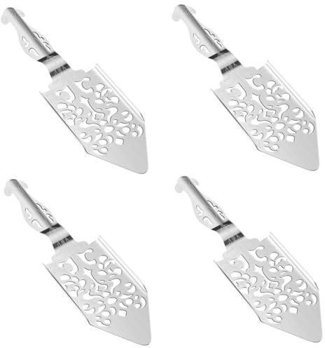 WESIEVYA 4 Cucharas De Absenta Para El Hogar, Filtro De Absenta Multifunción, Cuchara De Ajenjo, Gotero De Absenta De Acero Inoxidable, Filtro De Absenta De Acero Inoxidable, Fuente De