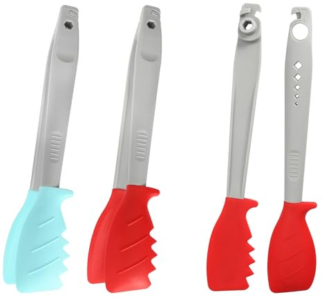 Pinzas Cocina Silicona 28 CM Pinzas Barbacoa con Sistema de Bloqueo para Alimentos, y Barbacoa, Dulces, Pan, Pastel, Pasta, Ensalada, Fiesta En Casa