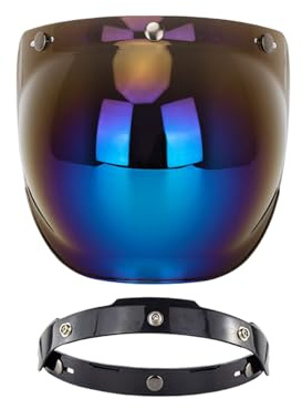 Sillas Visera de Casco - Pantalla de Protección,Lente Cara Descubierta Para Tiempo Y Distancias Largas Protección Conducción Durna Lluviosa