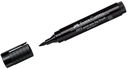 Faber-Castell 167699 - Tuschestift Pitt artist pen Big Brush, Stärke B, schwarz, 1 Stück