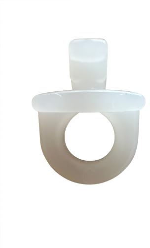 rewagi 100 Drehgleiter für Steckhaken/Faltenhaken PIR - Laufnut 3,8-4,2 mm - Überklipshaken, Faltenlegehaken, Gardinenhaken (weiß)