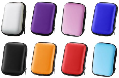 Abiyou Custodia Carte da Gioco, 8PCS Custodia impermeabile per Carte da Gioco, Custodia Rigida Scatola Porta Càrte, Scatola Porta Càrte da Gioco, pour Écouteurs, Clés, Càrte da Collezione(8 Colori)