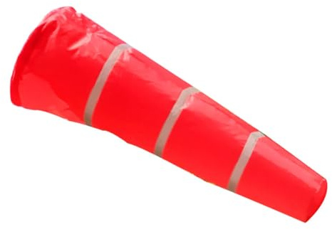 YARNOW Manga de Viento Reflectante para Exteriores de Jardín, Bolsa de Dirección del Viento de Seda, 150 CM, Color Rojo, Resistente Lluvia y Visible para Meteorología