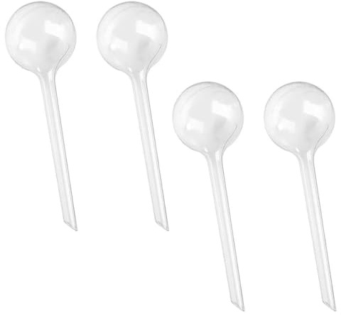 Luxorium Set di 4 Sfere per Irrigazione Grandi - Sistema di Autoirrigazione Trasparente per Piante in Vaso da Interni ed Esterni, Ideale per Balcone e Vacanze