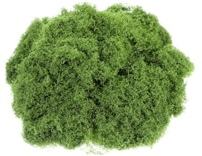 SULIKJHUI 100g 30x110cm Faux Moss, Nylon Shockproof Mosses Mat Covers | for Indoor Planters, Terrariums, Crafts & Landscaping, 2cm Thick, Moss for Plants, Artificial Mosses, Green