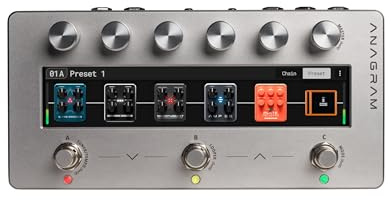 Darkglass Anagram Bass Multi-Effects Unit Pedal with Ultra-Low Latency, 50 Plus Customizable Effect Blocks, and Neural Amp Modeler Integration
