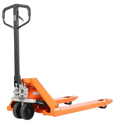 Tory Carrier Pallet Jack Truck 5500 lbs Capacity, 21 x 48 Forks, Heavy Duty Manual Pallet Truck for Narrow Aisles Warehouse, Workshops