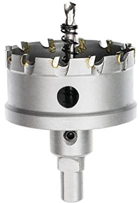 Meccion Lochsäge Hartmetall-Bohrer, Hochwertiger TCT Metall Lochsäge Bohrer für Edelstahl, Eisen, Legierung, Holz, Kunststoff (68mm)