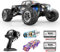 Hosim Voiture télécommandée rapide 1:10 avec lumières RC Voitures tout-terrain 48+ km/h, Hobby Grade Drift RC Monster Truck avec 2 batteries 40 + min Temps de jeu pour enfants, adultes (X06, noir)
