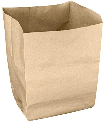 VEPATIM 30 Müllbeutel kompostierbar & kompostierbar 10 Liter 20+17x36cm braun