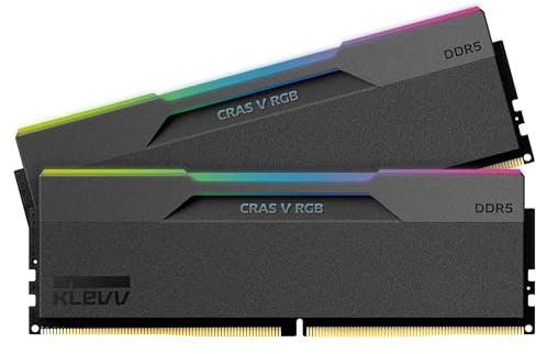 KLEVV CRAS V RGB DDR5 32GB (2x16GB) 6000MHz CL28 A-Die 1.35V Gaming Desktop Ram Memory XMP 3.0 / AMD Expo Ready