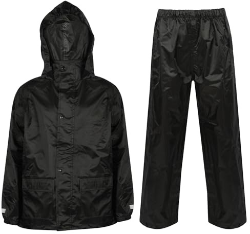 A2Z 4 Kids Waterproof Hooded Rain Suit Jacket & Trouser Set Kids