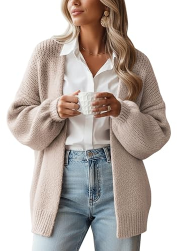 Lingswallow Womens Cardigans Chunky Sweater Cardigan Soft Sweaters