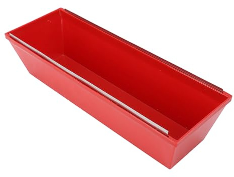 WALFRONT Vassoio per Fango per Intonaco per Cartongesso, Materiale ABS da 14 Pollici, Dotato di un Esterno Lucido Antiaderente per la Miscelazione di Malta Cementizia, Vernice per